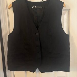 Zara Elegant Black Vest